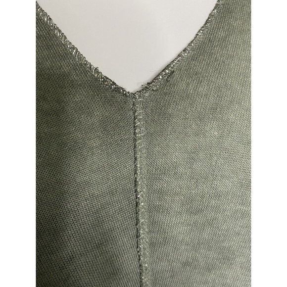 Free For Humanity Size Small Lightweight Sweater Top Metallic Trim Long Sleeves - Picture 7 of 16